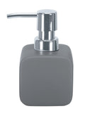 Kleine Wolke Cubic Soap Dispenser – Anthracite Stoneware Bathroom Decor