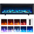 FlameKo Dilton 40" 3-in-1 Electric Fireplace | 9-Color Flame Effect