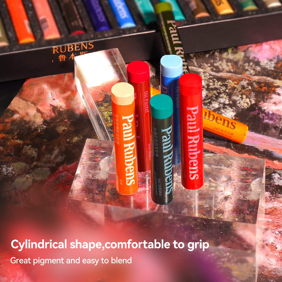 Paul Rubens Oil Pastels – 72 Floral Colors Soft Artist Drawing Set