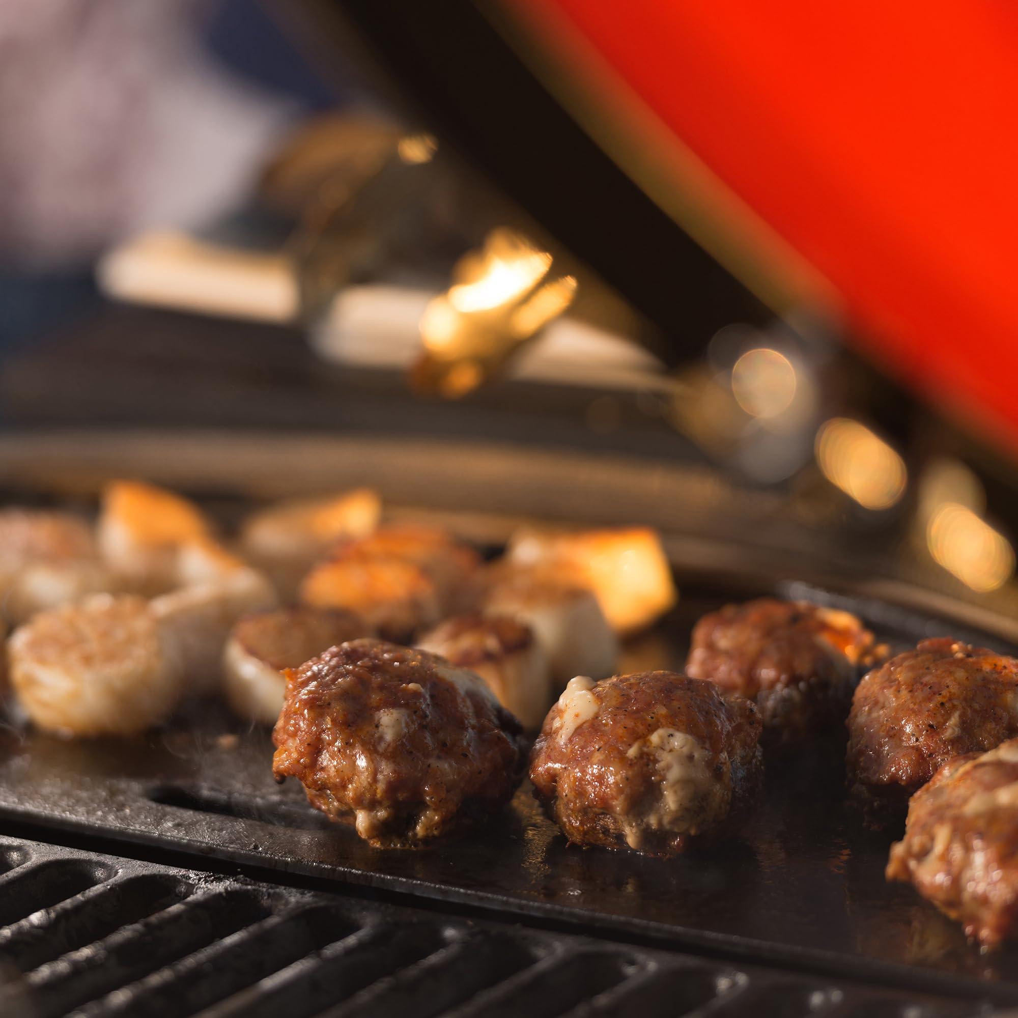 Kamado Joe Big Joe Reversible Cast Iron Griddle – Half Moon Grill Plate