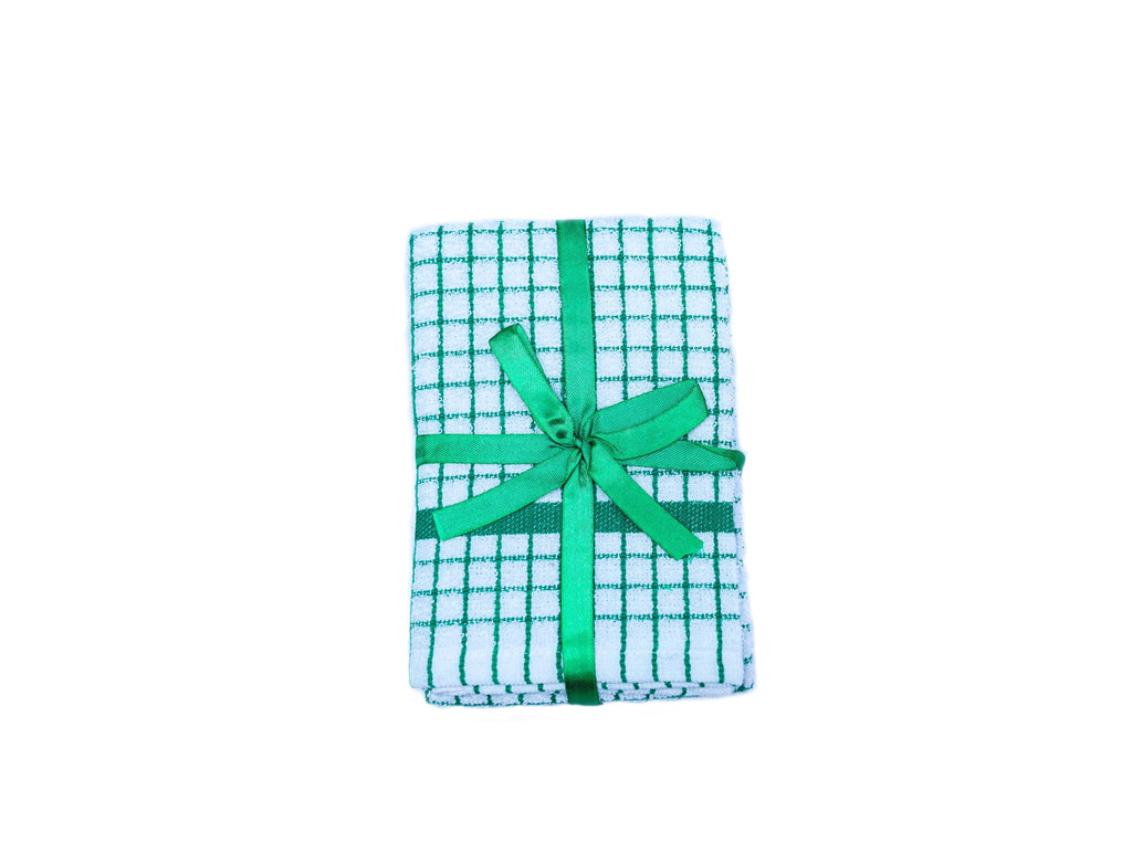 QUALITY HOME TEXTILES 100% Cotton Luxury Terry Towelling Tea Towels | Pack of 3| Kitchen Hand Towels Dish Cloth Super Absorbent Soft Touch - image 1
