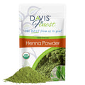 Davis Finest Organic Pure Henna Powder – 500g Natural Hair Dye for Sensitive Scalp