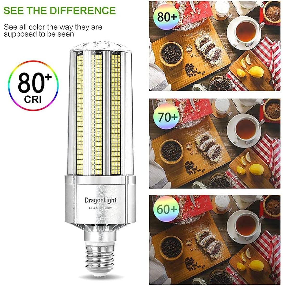 240W LED Corn Light Bulb | E40 Base 5000K 32400LM High Bay