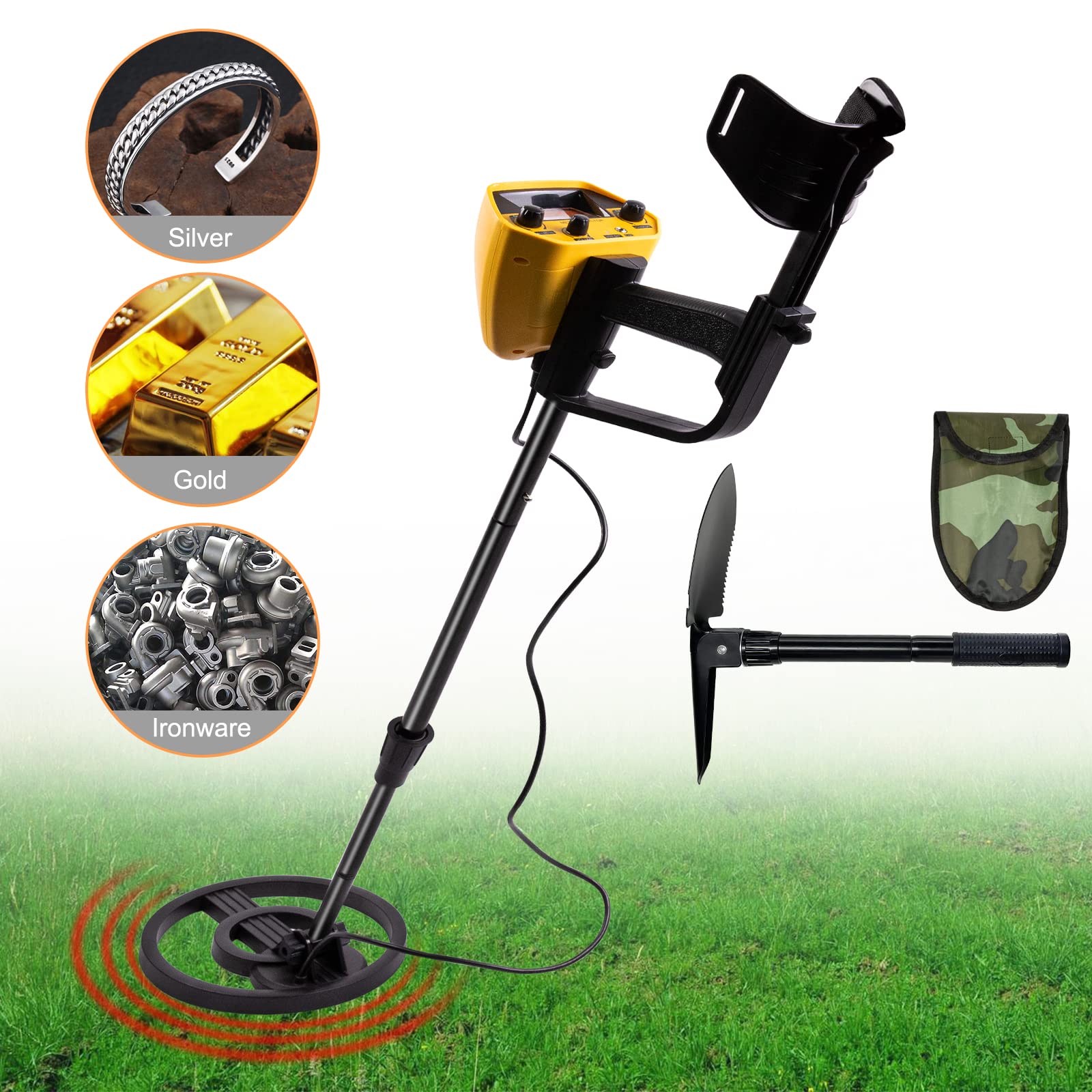 Voilamart Metal Detector - Waterproof Gold Digger for Adults and Kids