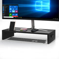 BONTEC Wooden Monitor Stand Riser | 540mm Extra Wide Desk Organizer