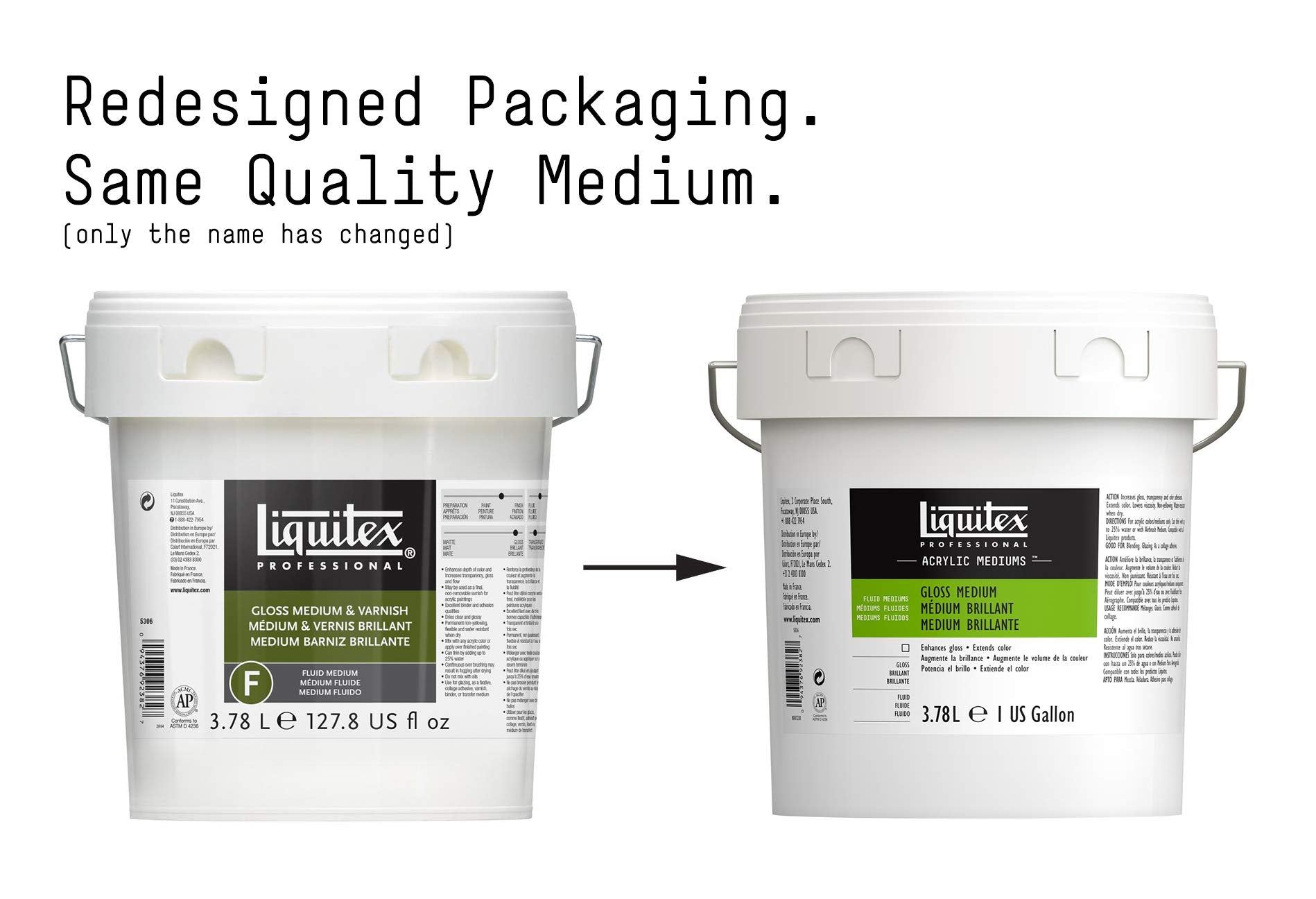 Liquitex Professional Gloss Pouring Medium for Acrylic Paint – 3.78 L