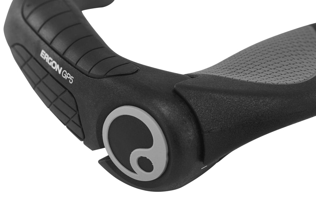 Ergon GP5 LG Ergonomic Gripshift Bicycle Grips with Bar Ends - Large
