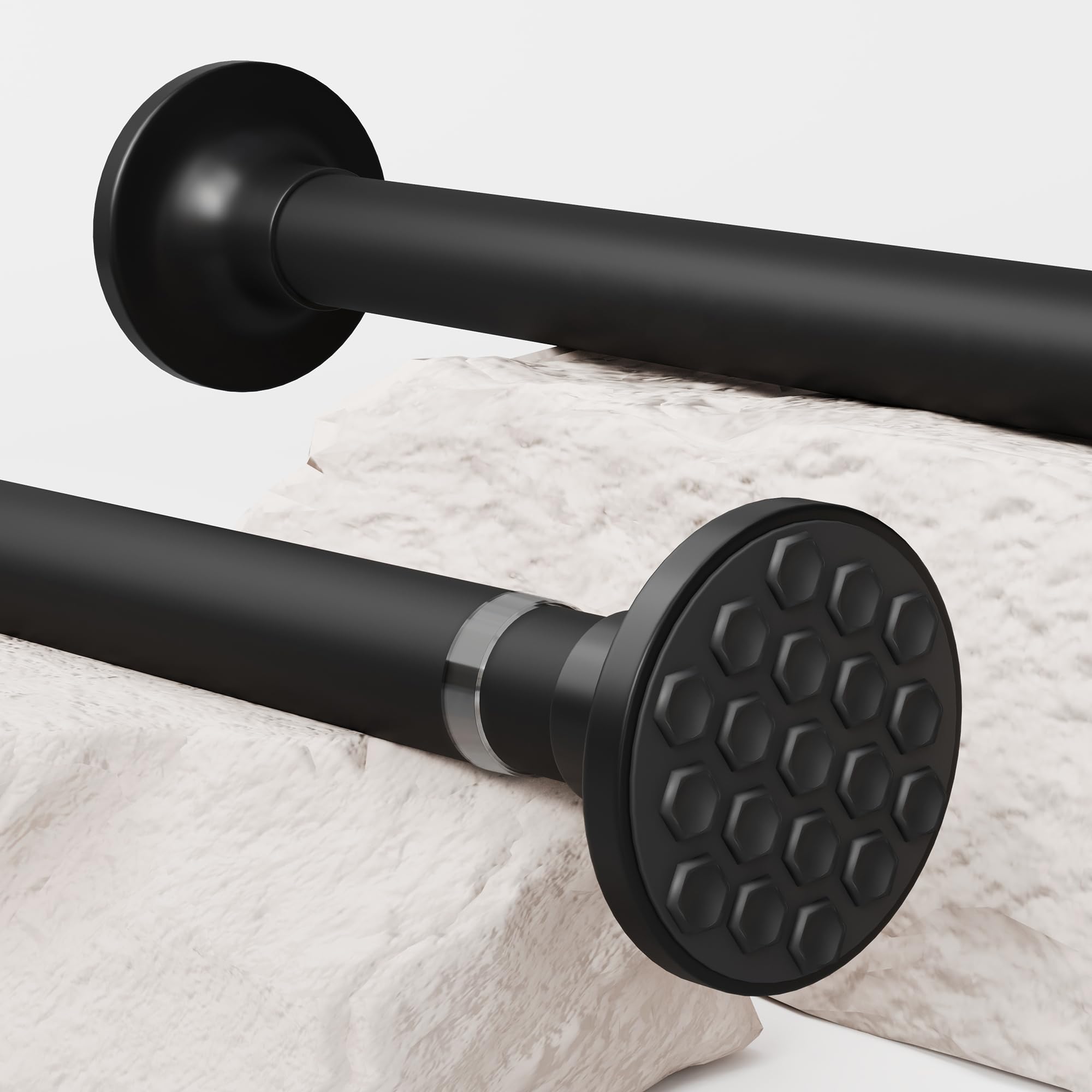 Stainless Steel Tension Rod – No-Drill Extendable Curtain Pole