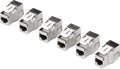 TRENDnet Shielded Cat6A Keystone Jack - 180° Angle 6-Pack TC-K06C6A