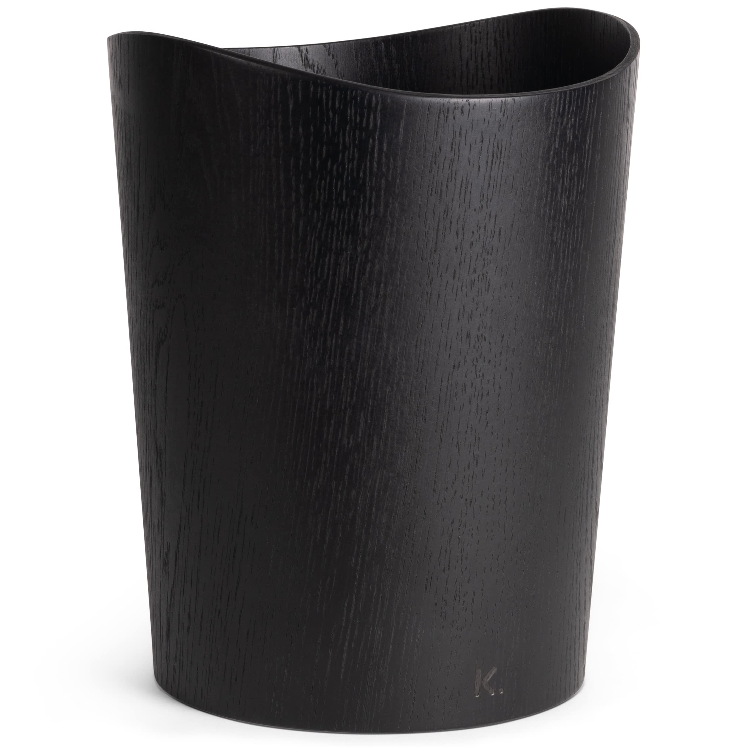 Kazai Börje Real Wood Waste Paper Bin | 9L Sustainable Oak Black