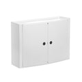 TATAY Horizontal Bathroom Cabinet | White Plastic Wall Storage Unit