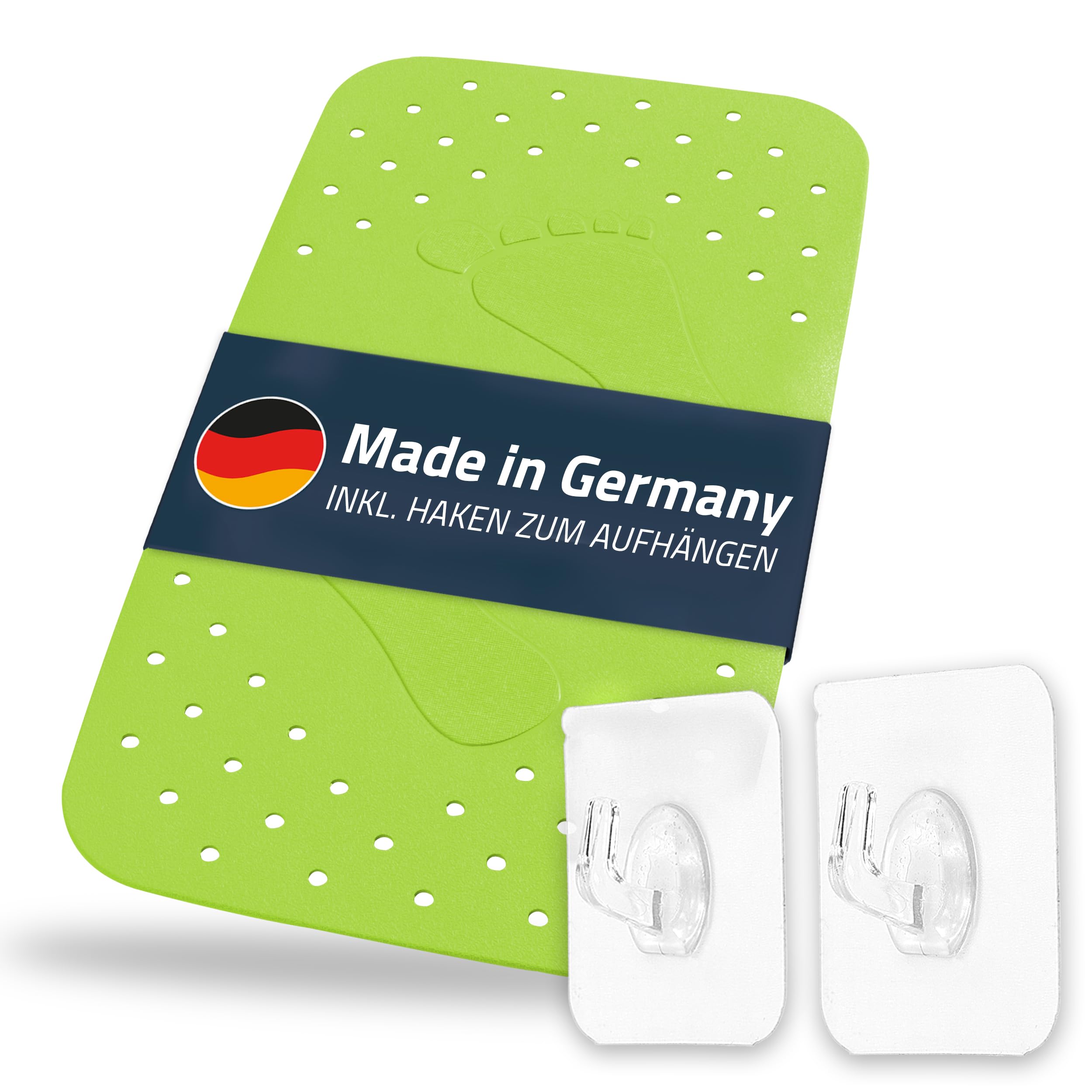 Jolof Store Non-Slip TPE Bath Mat – Light Green – 38 x 72 cm