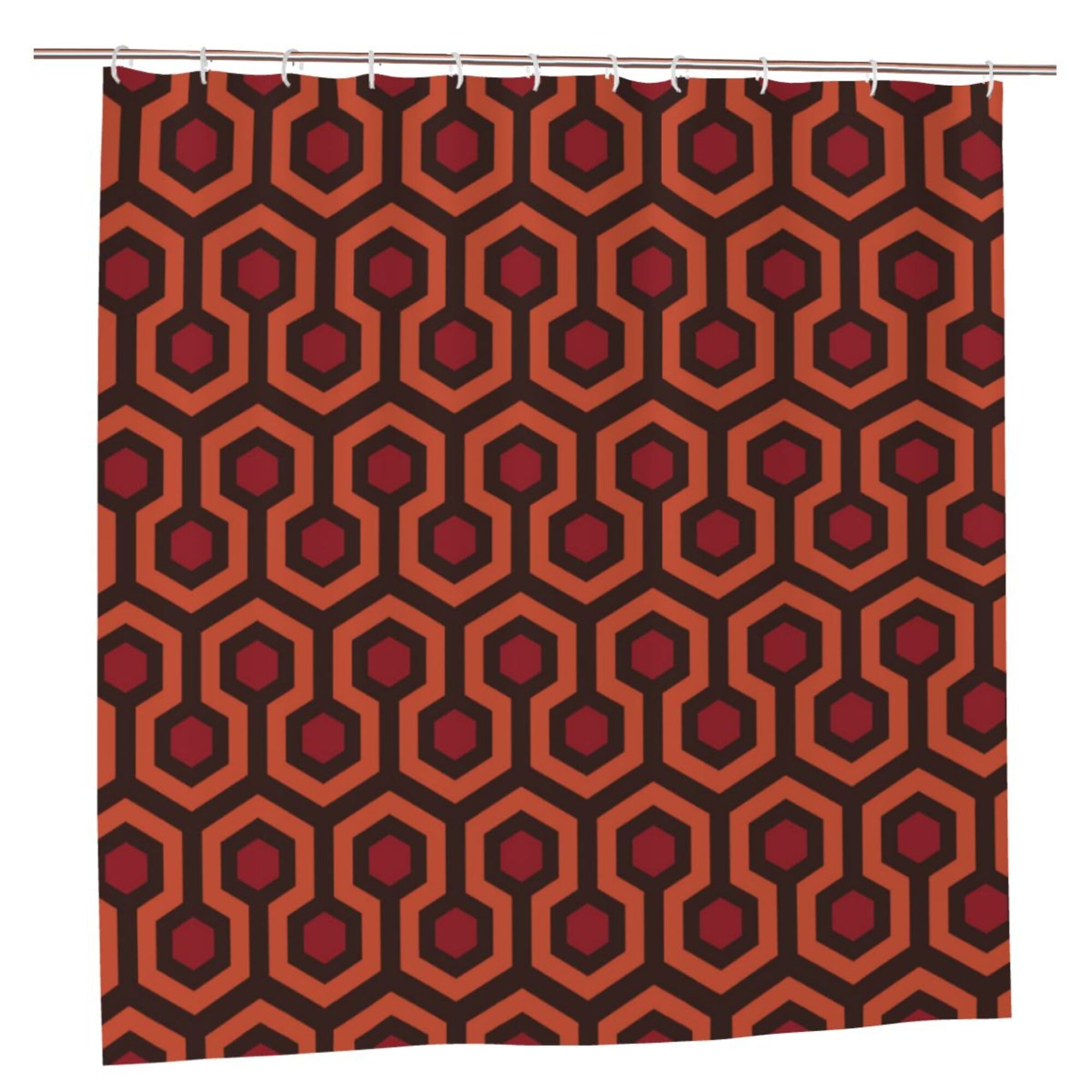 Jolof Store Gelasgo Overlook Shower Curtain | Grey Waterproof Fabric