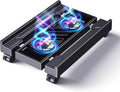 Pc Stand with Fan, Adjustable computer tower stand, Cpu Stand with 4 Rolling Caster Wheels,Fits Most PC Under Desk-Black - image 1