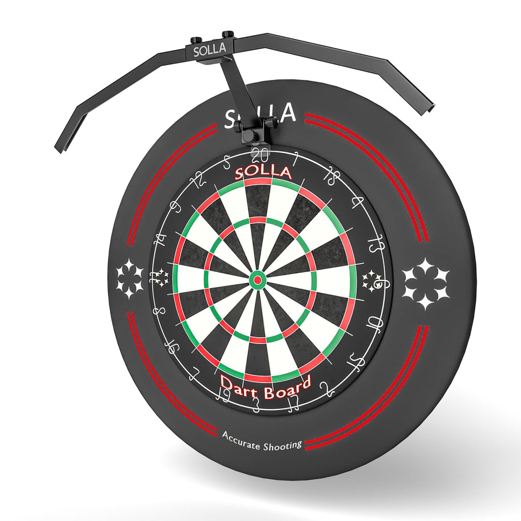 SOLLA LED Folding Dartboard Light – Portable TOR135 Lighting System
