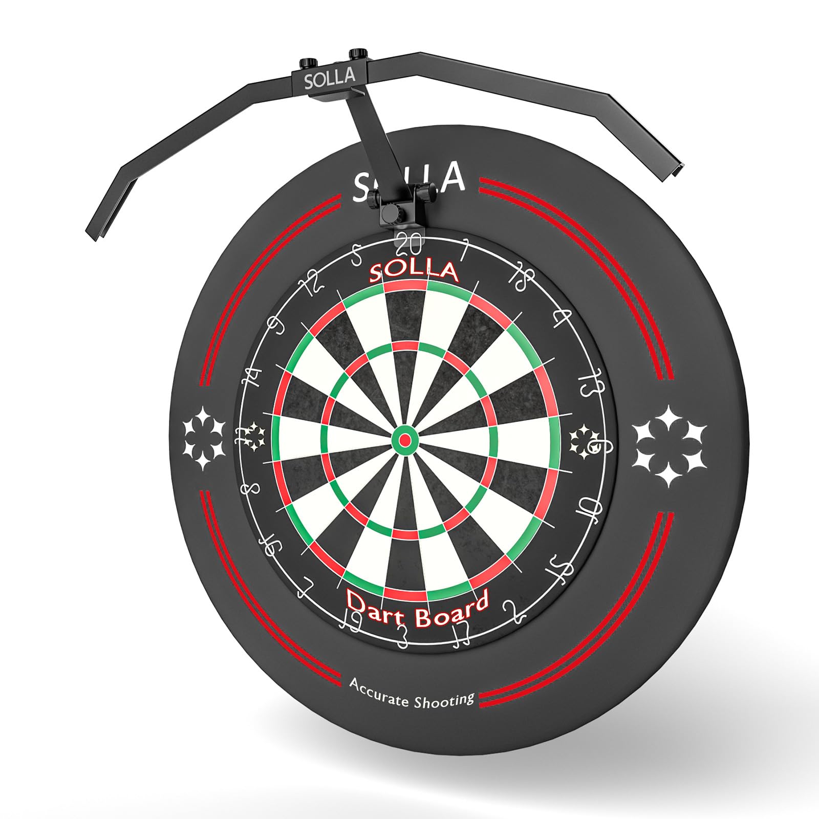 SOLLA LED Folding Dartboard Light – Portable TOR135 Lighting System