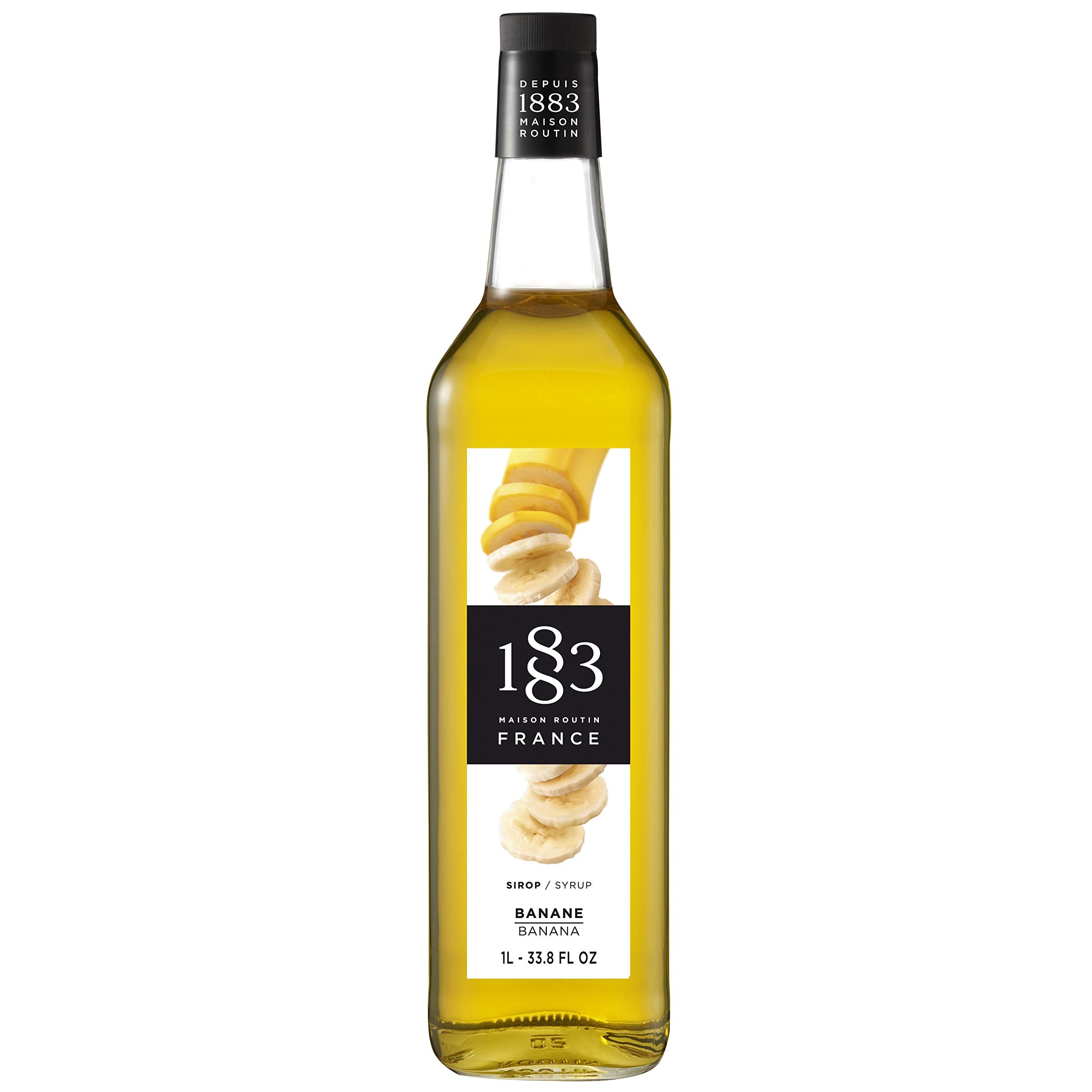 1883 Maison Routin Banana Syrup – Premium Vegan Coffee Syrup | 1L