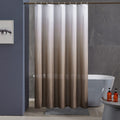 Furlinic Waterproof Polyester Shower Curtain | White to Brown, 72x72