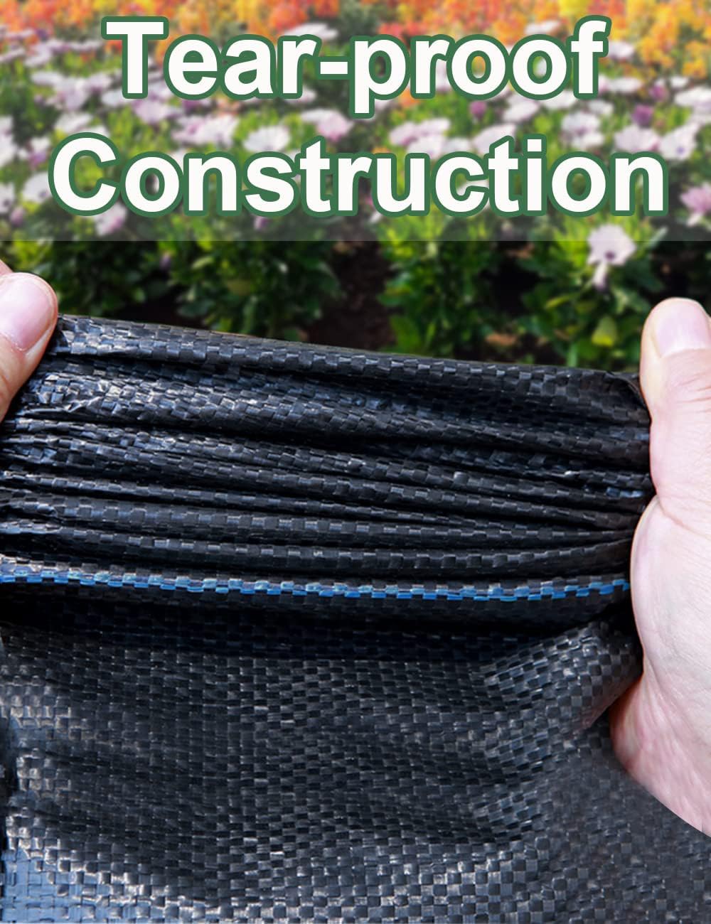 Heavy Duty Weed Control Membrane - 6.6ft x 82ft Landscape Fabric