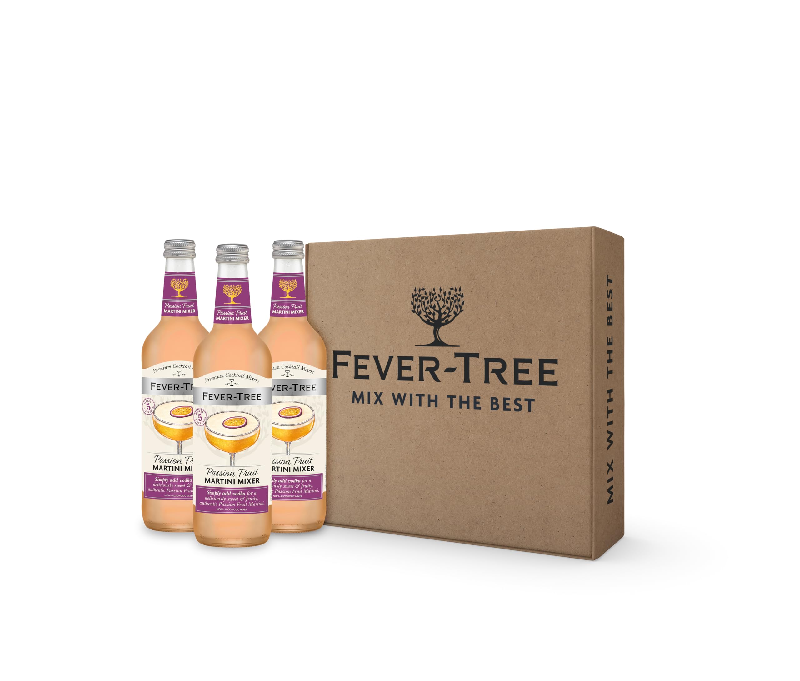 Fever-Tree Passionfruit Martini Cocktail Mixer - 3 x 500ml Pack
