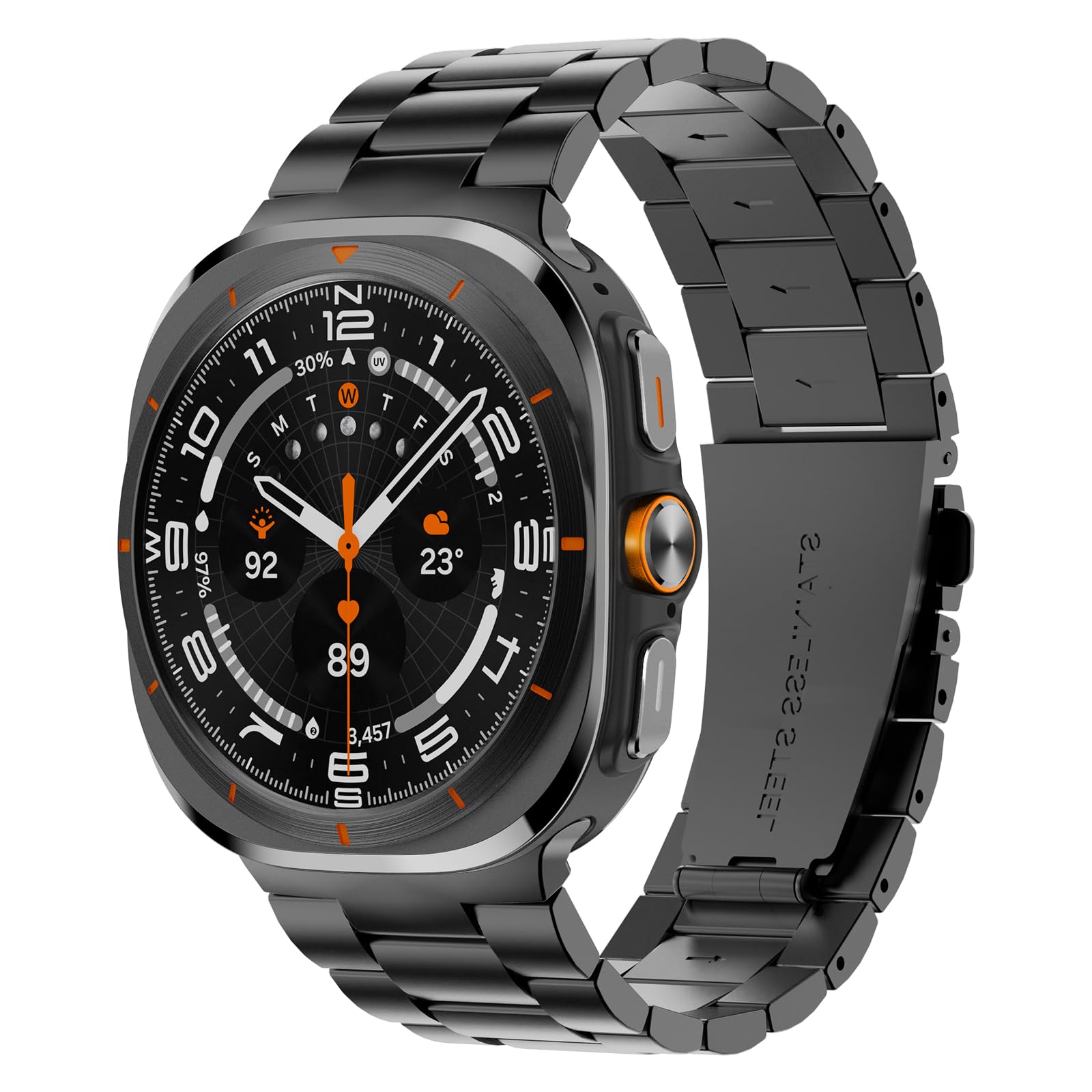 SPGUARD Samsung Galaxy Watch Ultra 47mm Metal Stainless Steel Band