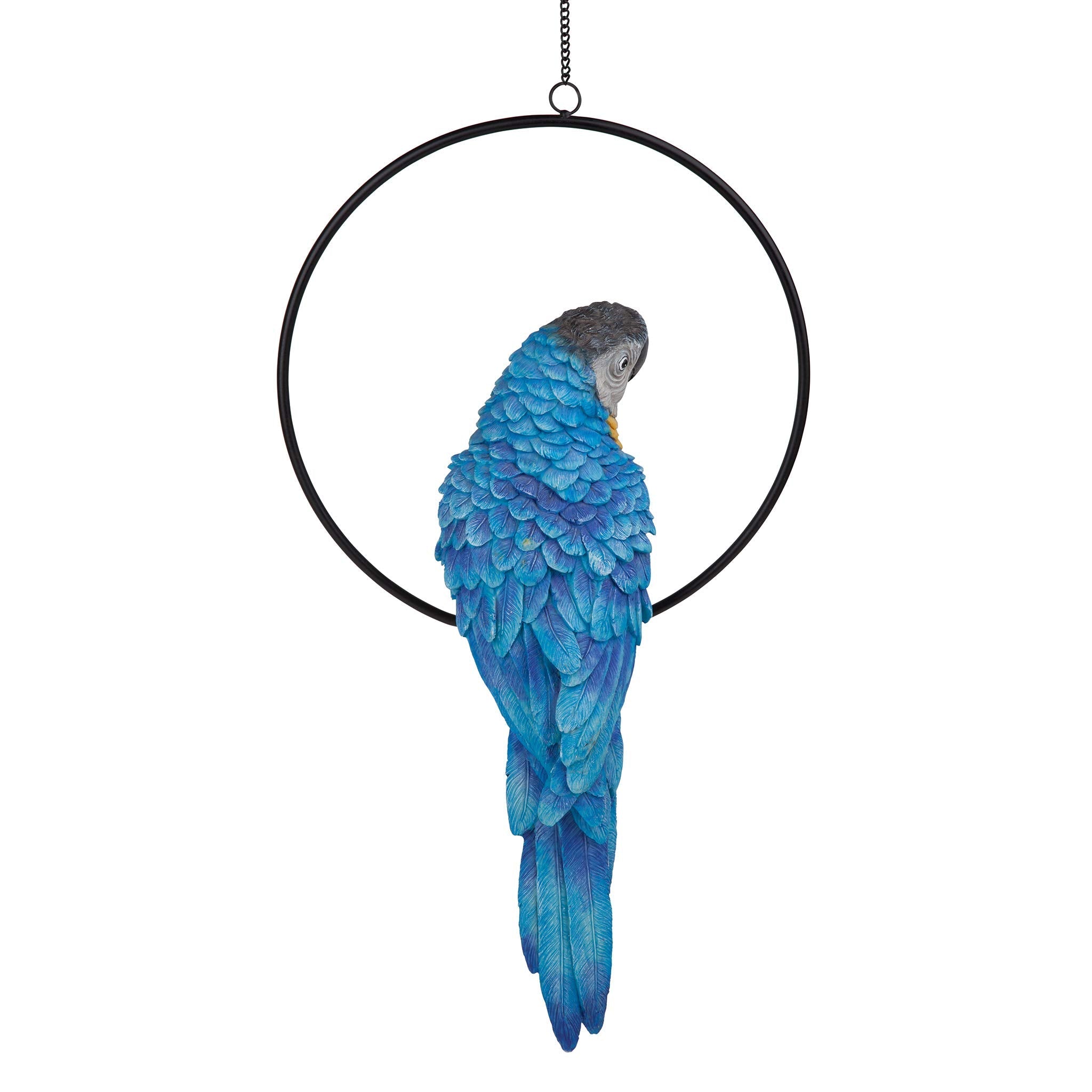 Design Toscano Polly Parrot Hanging Bird Ring Perch Statue - 53cm