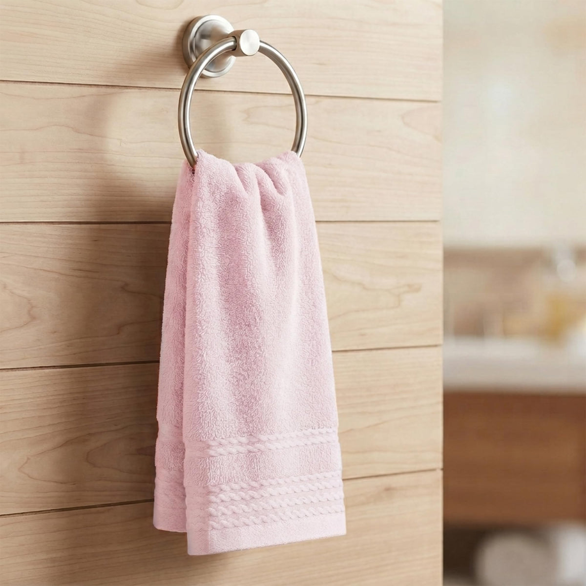 HMETOL Striped Comfort and Quick Drying Hand Towel Set 14 x 30 Inches