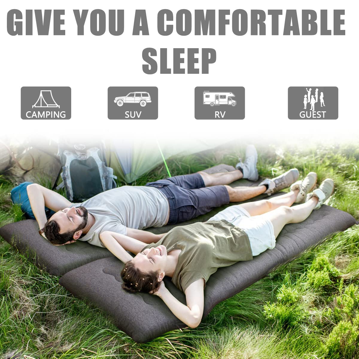 MAXYOYO Portable Foldable Futon Mattress | High-Density Foam Floor Pad