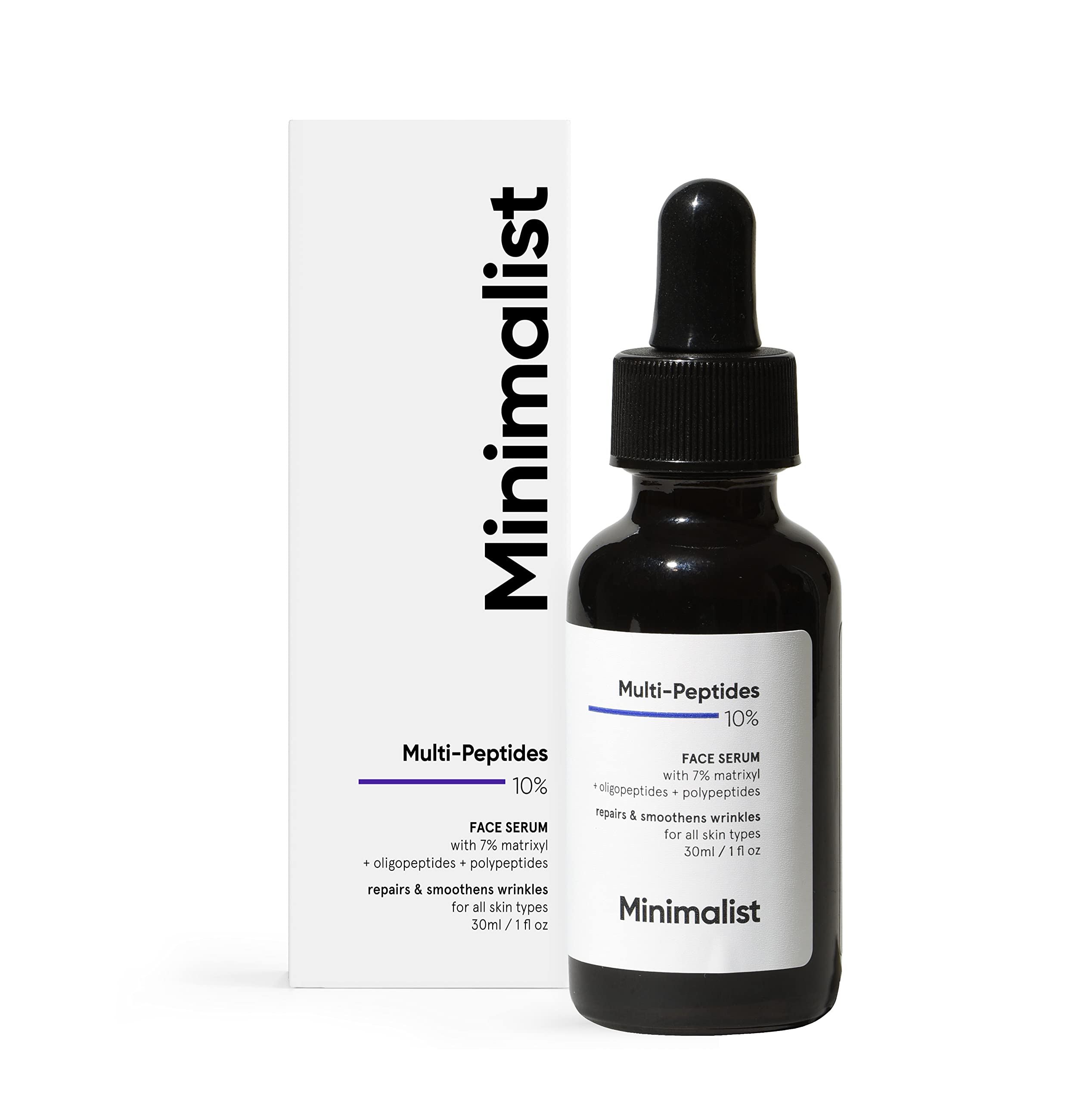 Minimalist Multi Peptide Night Face Serum - Collagen Boosting & Anti-Aging