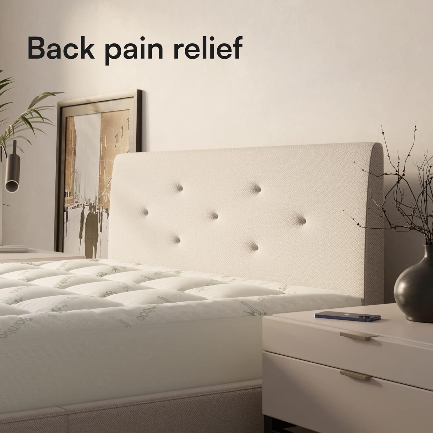 Niagara Bamboo Small Double Mattress Topper – Cooling Pillow Top Pad