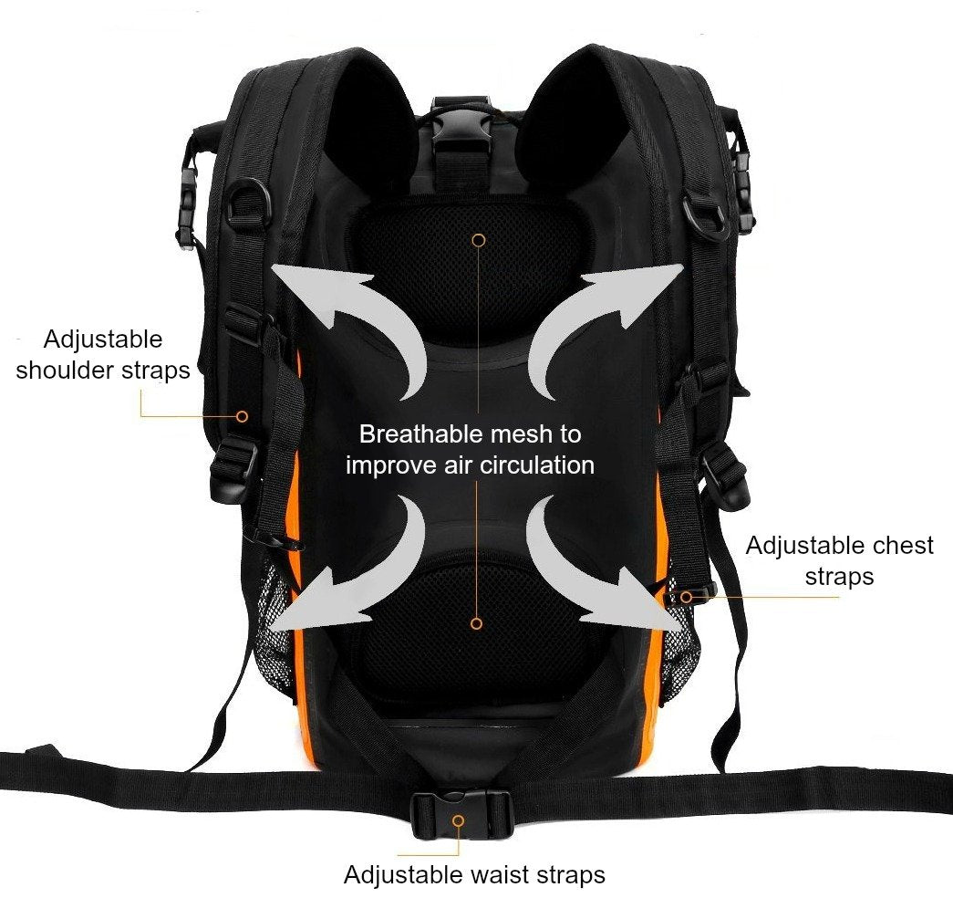 Jolof Store 35L Waterproof Dry Bag Backpack with IPX8 Phone Case