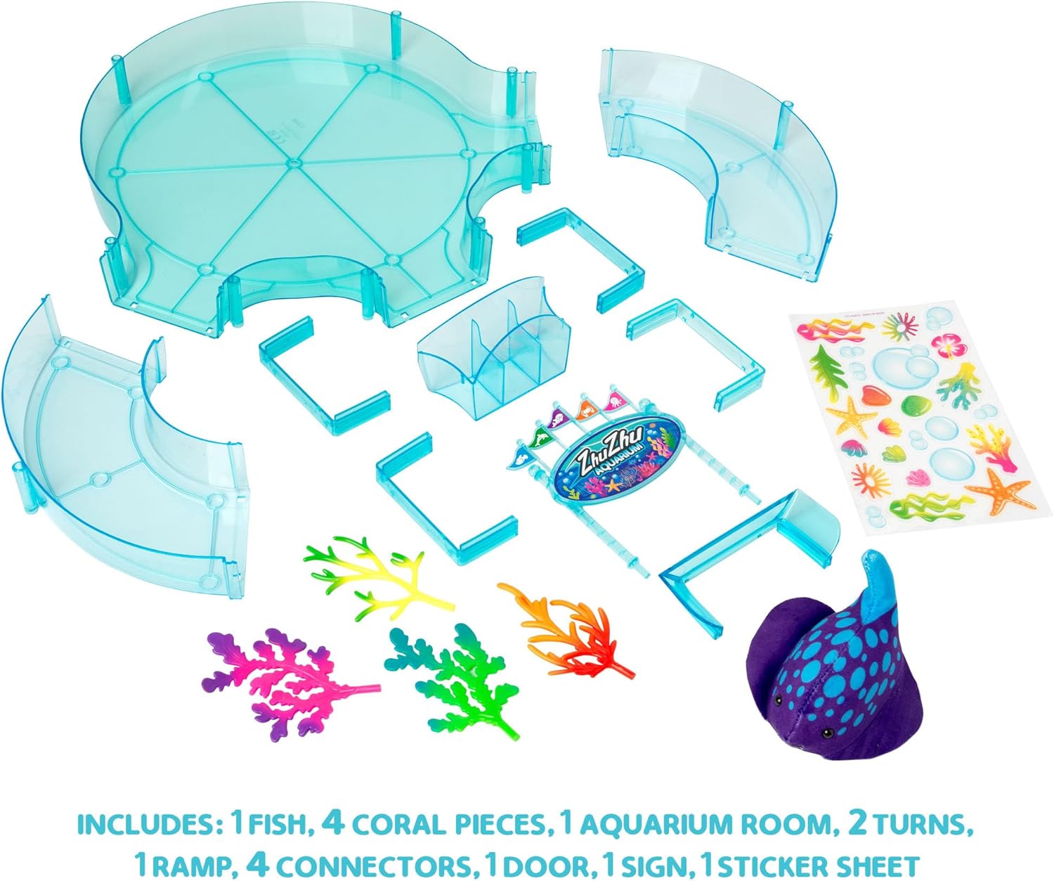 Zhu Zhu Aquarium Figure of 8 Starter Playset with Exclusive Fish