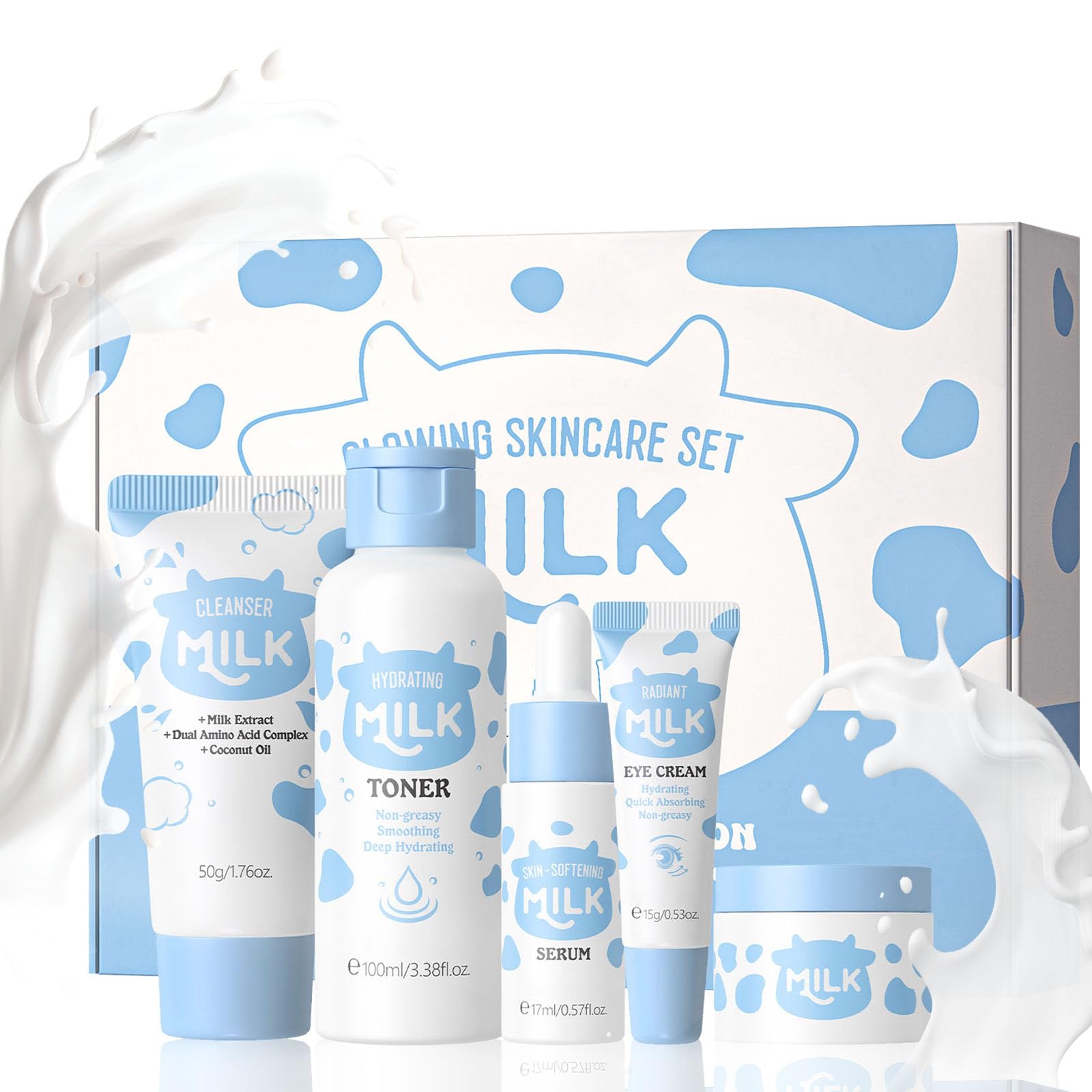 Milk Skincare Set - 5-Piece Hydrating Teen Gift Kit