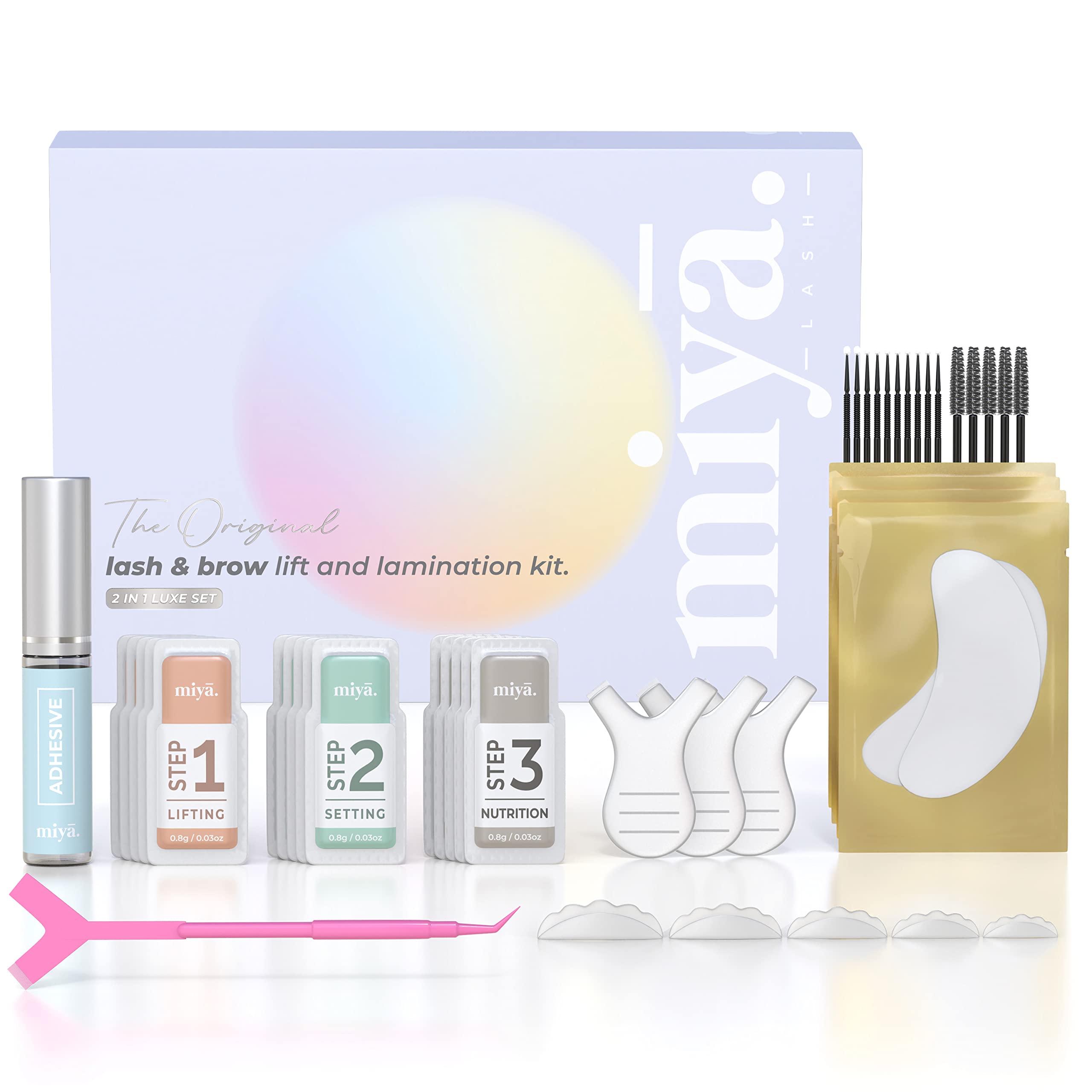 Miya Lash 2-in-1 Lash Lift and Brow Lamination Kit | Professional Perm Set