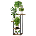 AZERPIAN 5-Tier Metal Plant Stand | Tall Corner Flower Shelf for Indoor