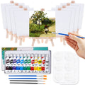 Cridoz Mini Canvas Painting Set - 47pc Art Kit with Easels and Acrylics