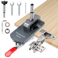 Jolof Store 35mm Concealed Hinge Jig – Aluminum Cabinet Drilling Guide