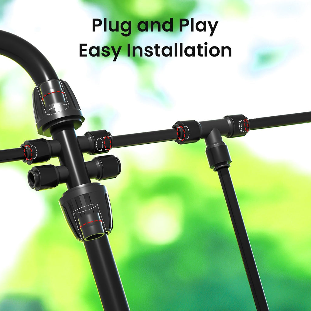 MIXC 230FT Drip Irrigation System Kit | Quick-Connect Garden Watering