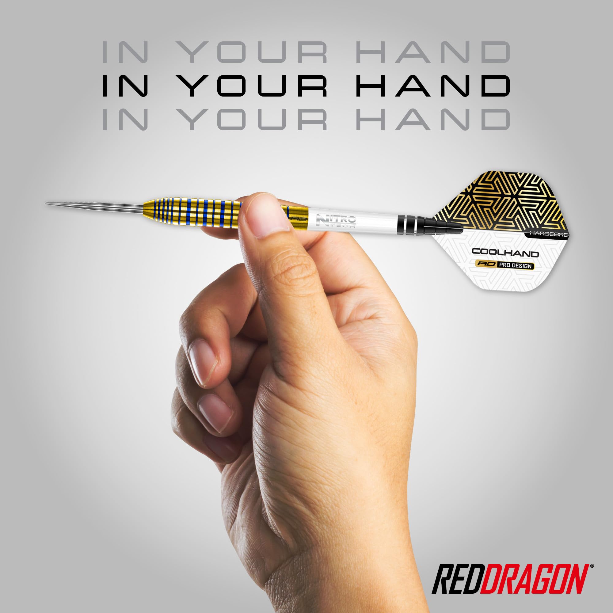 Red Dragon Luke Humphries TX3 Gold SE 22g Tungsten Steeltip Darts Set
