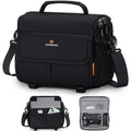 RAINSMORE Camera Sling Bag – Water-Repellent DSLR Crossbody Case, Black
