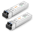 6COMGIGA 10GBase-LR SFP+ Transceiver - 10G LC Single Mode 10km, 2-Pack