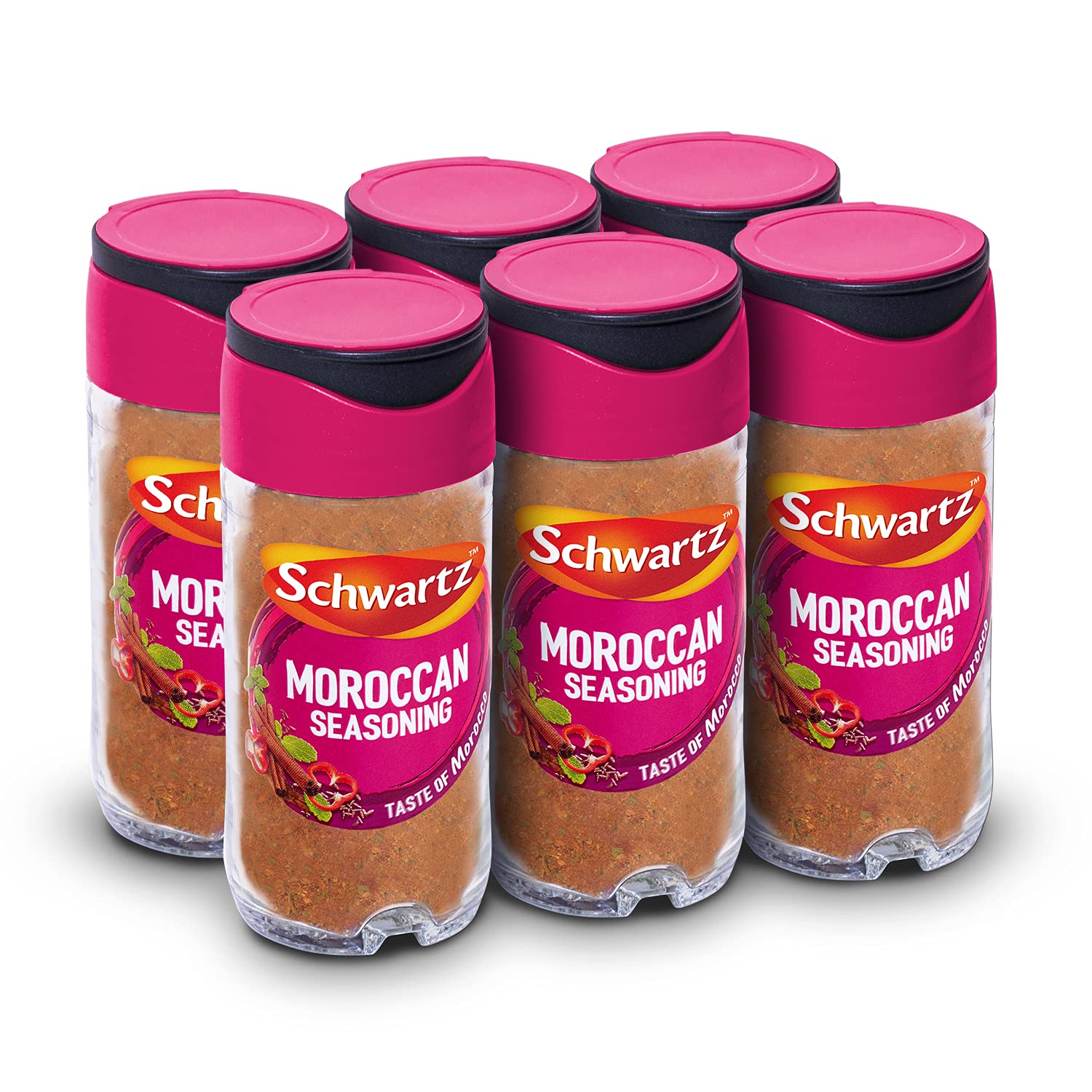 Schwartz Moroccan Seasoning – Roasted Cumin & Mint Blend – 40g (Pack of 6)