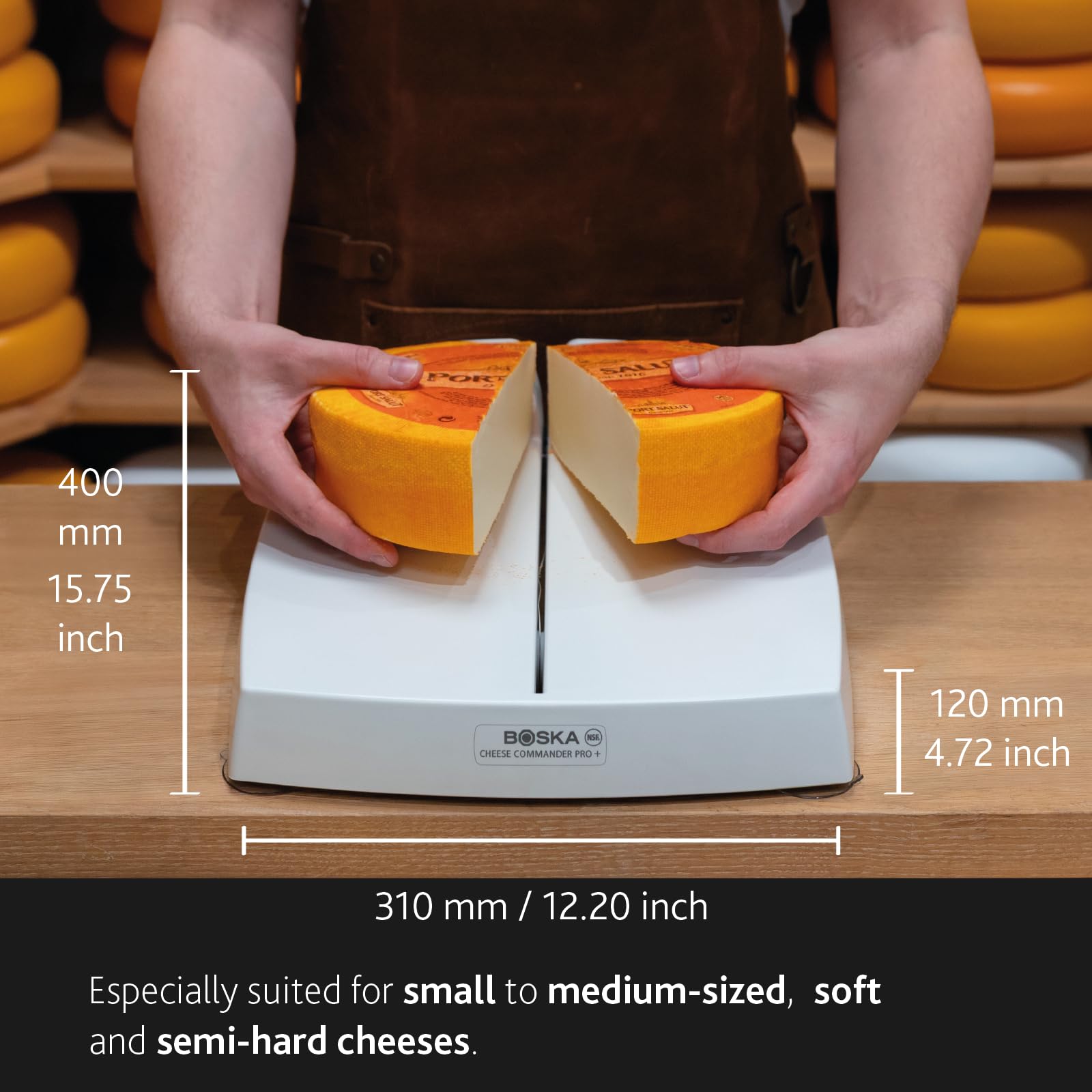 Boska Cheese Commander Pro+ | NSF Certified Professional Wire Slicer