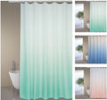 MSV PVC Shower Curtain 180x200cm – Modern Pastel Green Waterproof