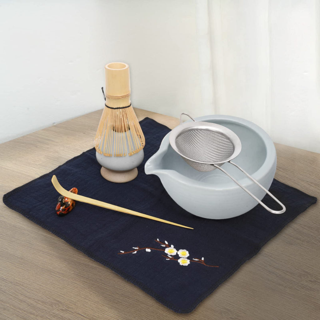 Artcome 9-Piece Japanese Matcha Tea Set with Pouring Spout Bowl & Whisk