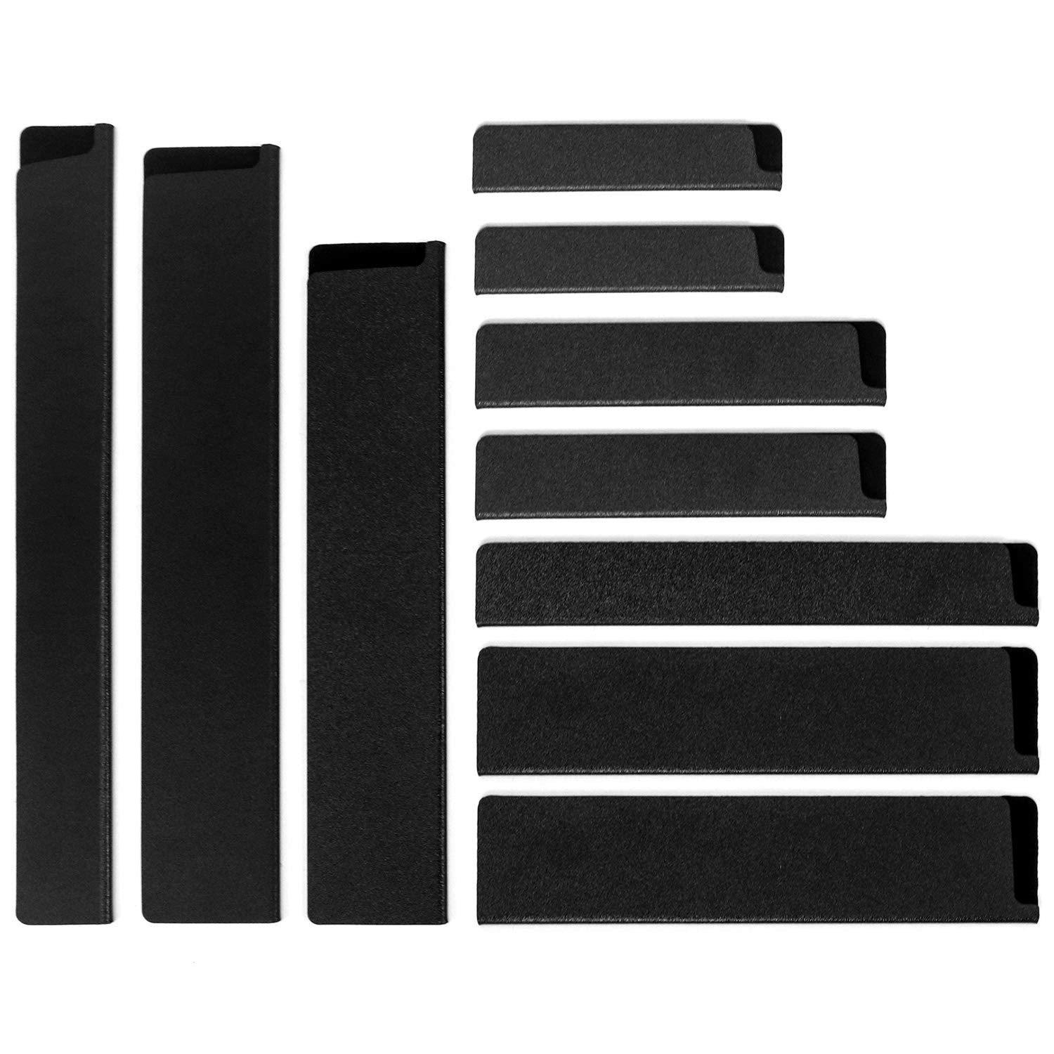 QWORK 10-Piece Universal Knife Edge Guards | ABS Plastic Blade Sheaths