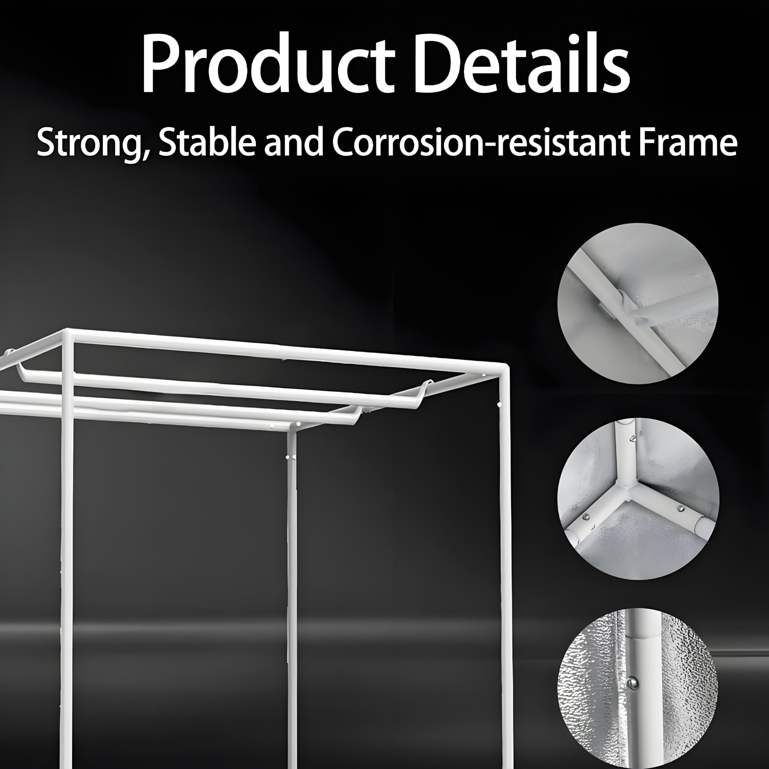 SunStream Hydroponic Grow Tent | 32x32x64 | 600D Mylar Indoor Plant Tent