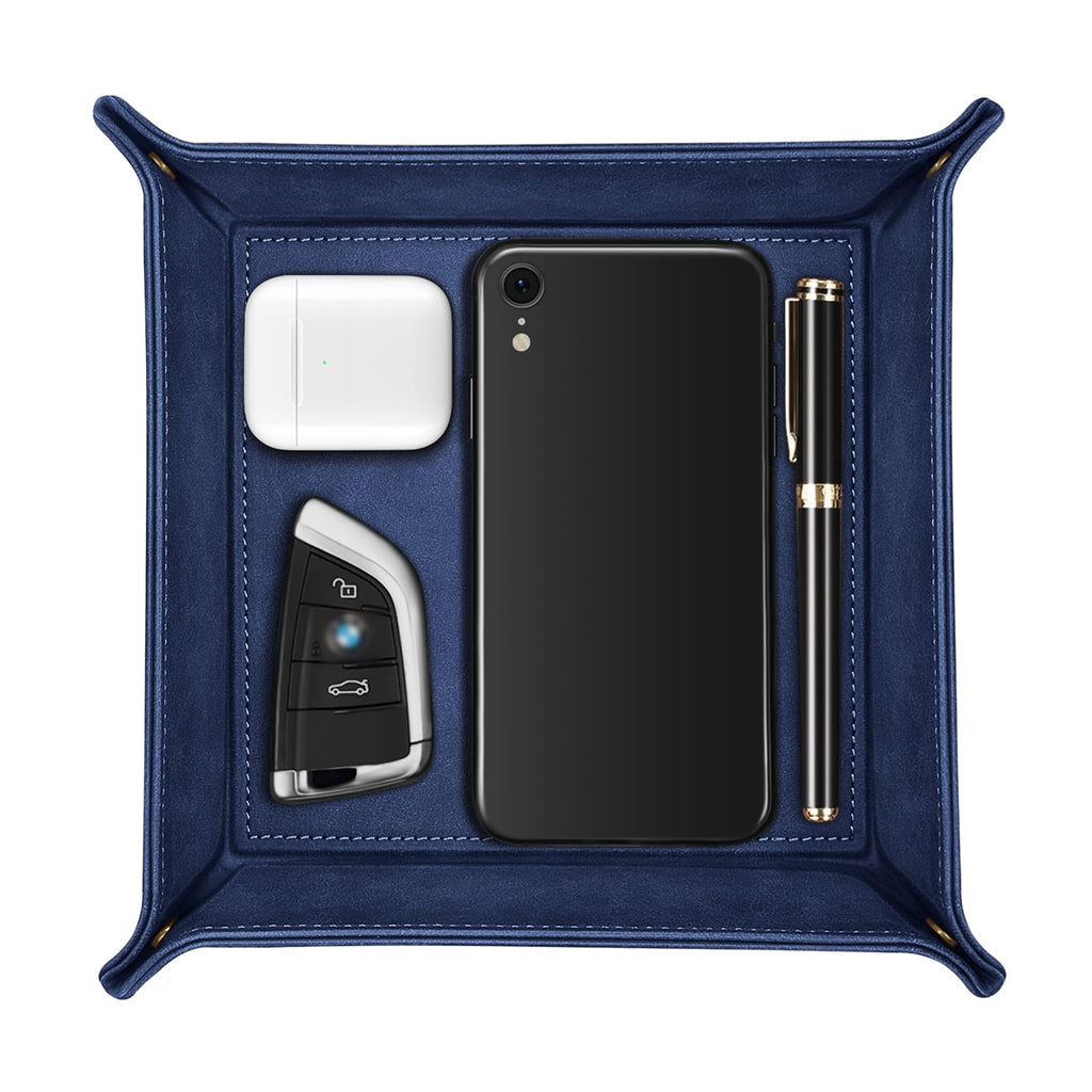 SITHON Valet Tray Premium PU Leather Desktop Storage Organizer - image 1