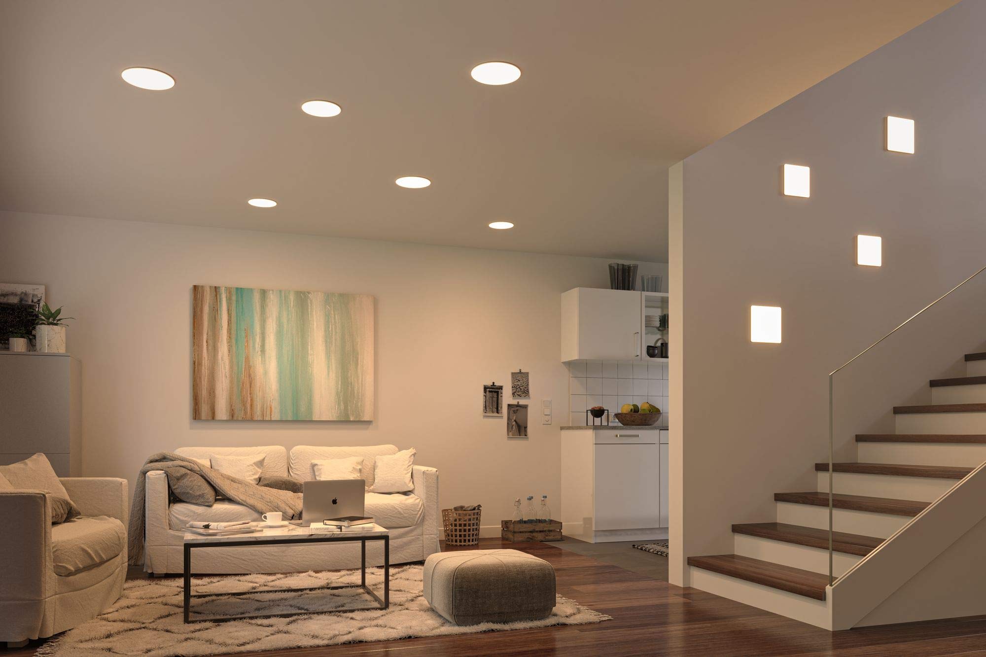 Paulmann Veluna VariFit LED Recessed Panel | IP44 3-Step Dim 215mm Round