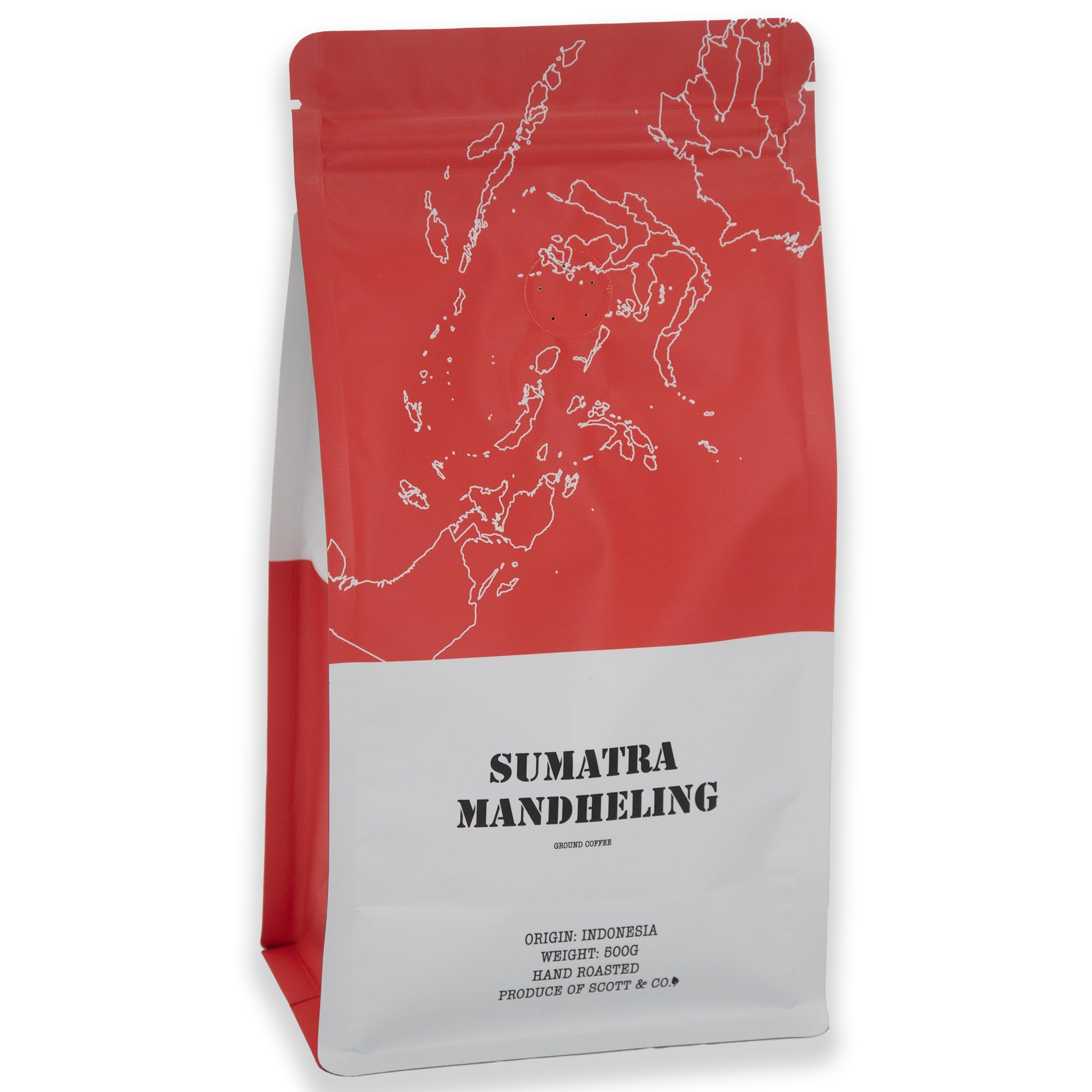 Scott&Co. Sumatra Mandheling Ground Coffee | Medium Roast Single Origin 500g